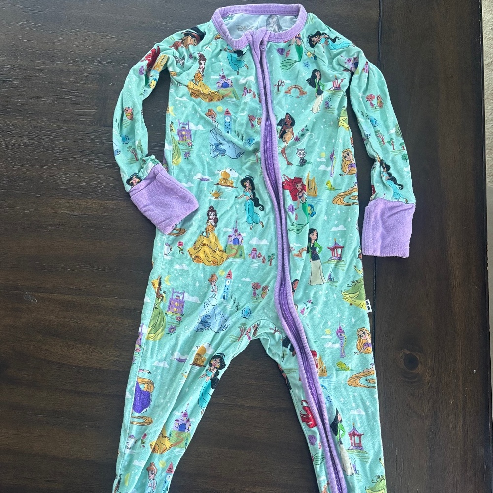 Little sleepies Disney princess zippy 12 to 18 months